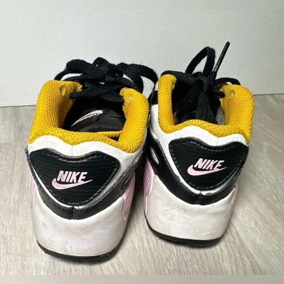 NIKE AIR MAX 90 LTR kids/toddler (GS) BLACK/PINK-WHITE SIZE 9 C - Picture 6 of 6